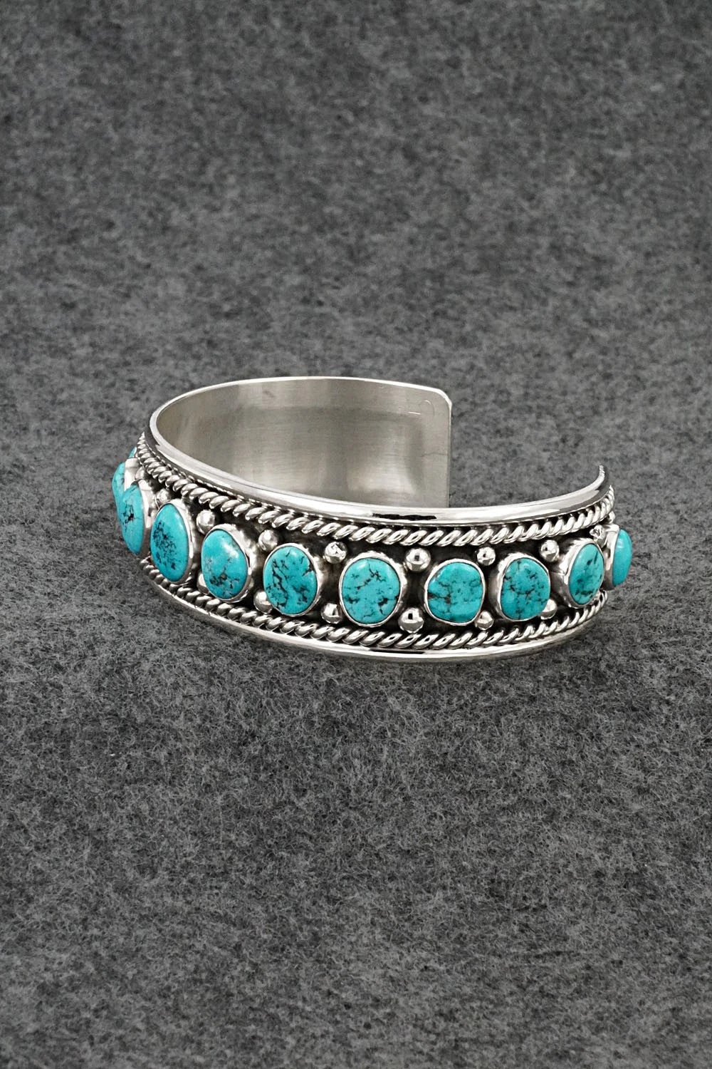 Turquoise & Sterling Silver Bracelet - Chester Charley