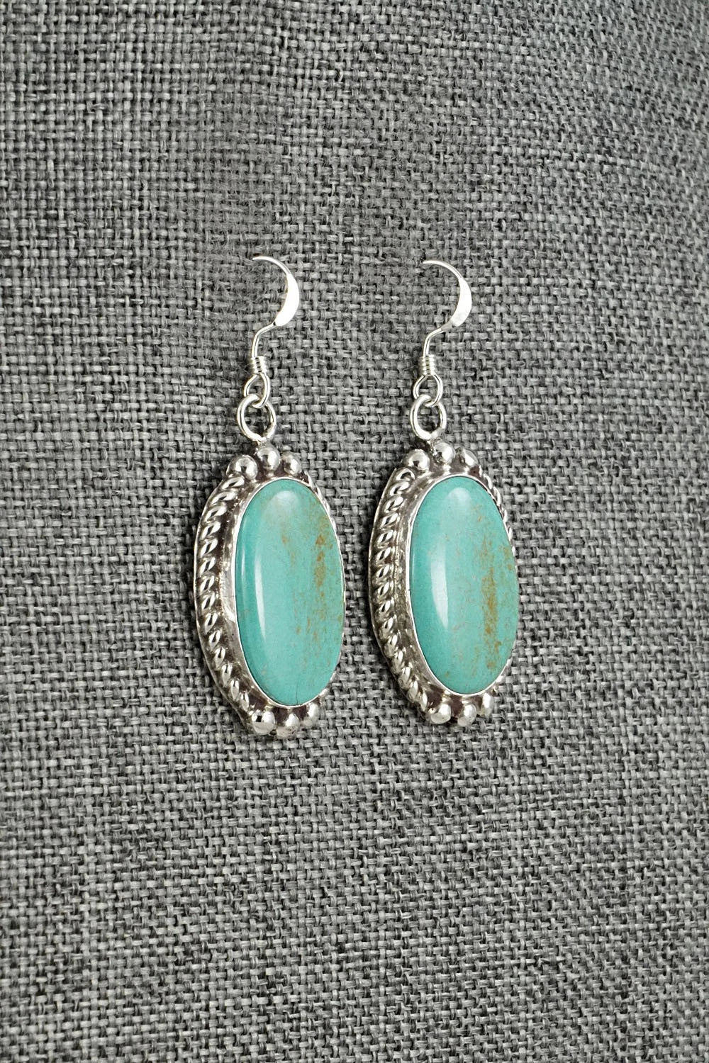 Turquoise & Sterling Silver Earrings - Antwone Brown
