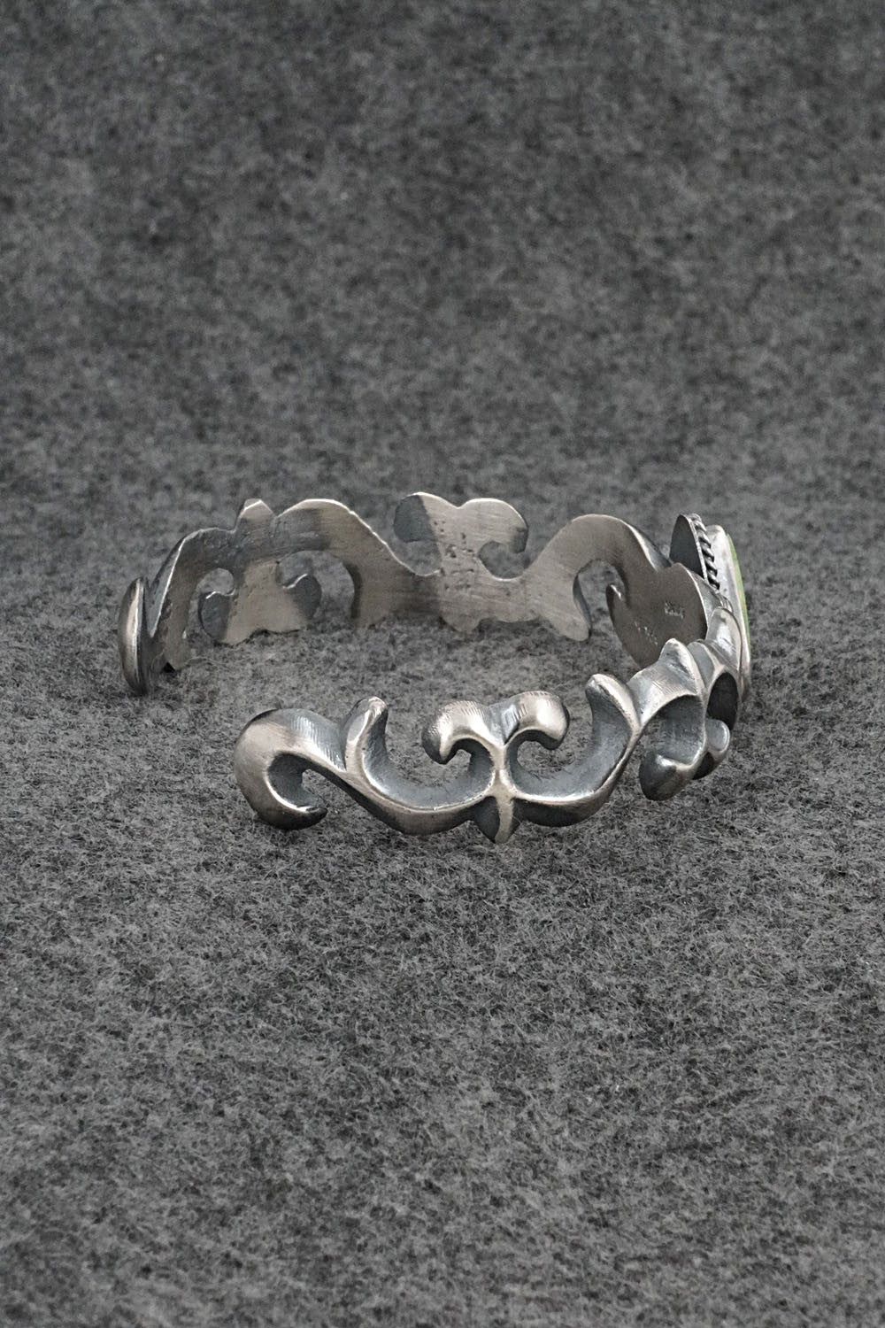 Turquoise & Sterling Silver Bracelet - Harrison Bitsue