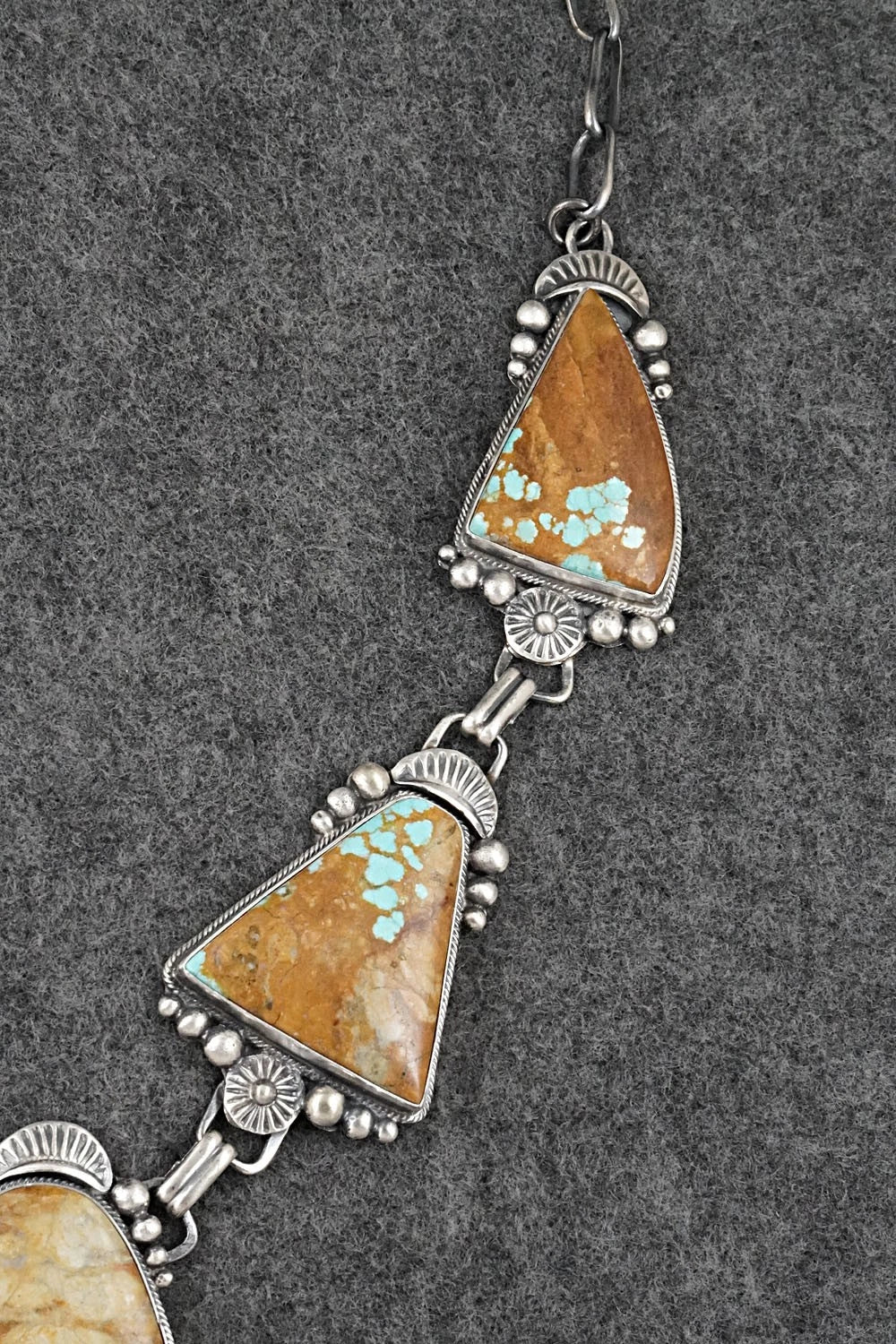 Turquoise & Sterling Silver Necklace and Earrings Set - Bob Becenti