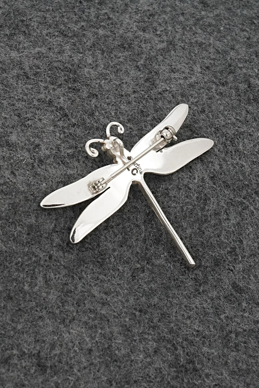 Pink Conch & Sterling Silver Pendant/Pin - Lee Charley