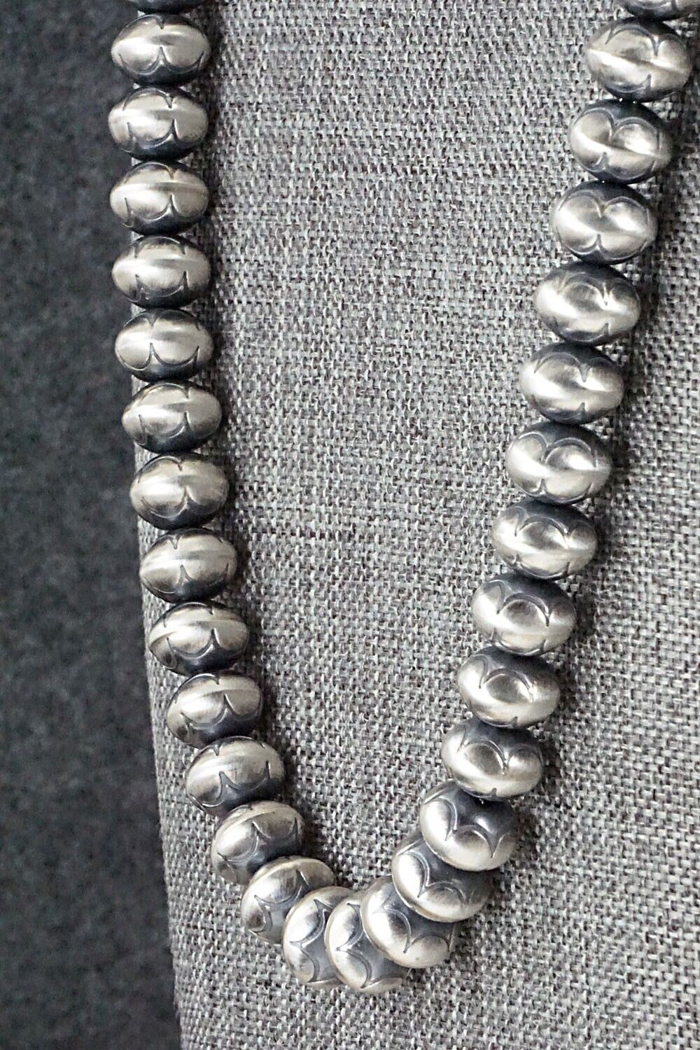 Sterling Silver Navajo Pearl Necklace - Bryannen Halwood