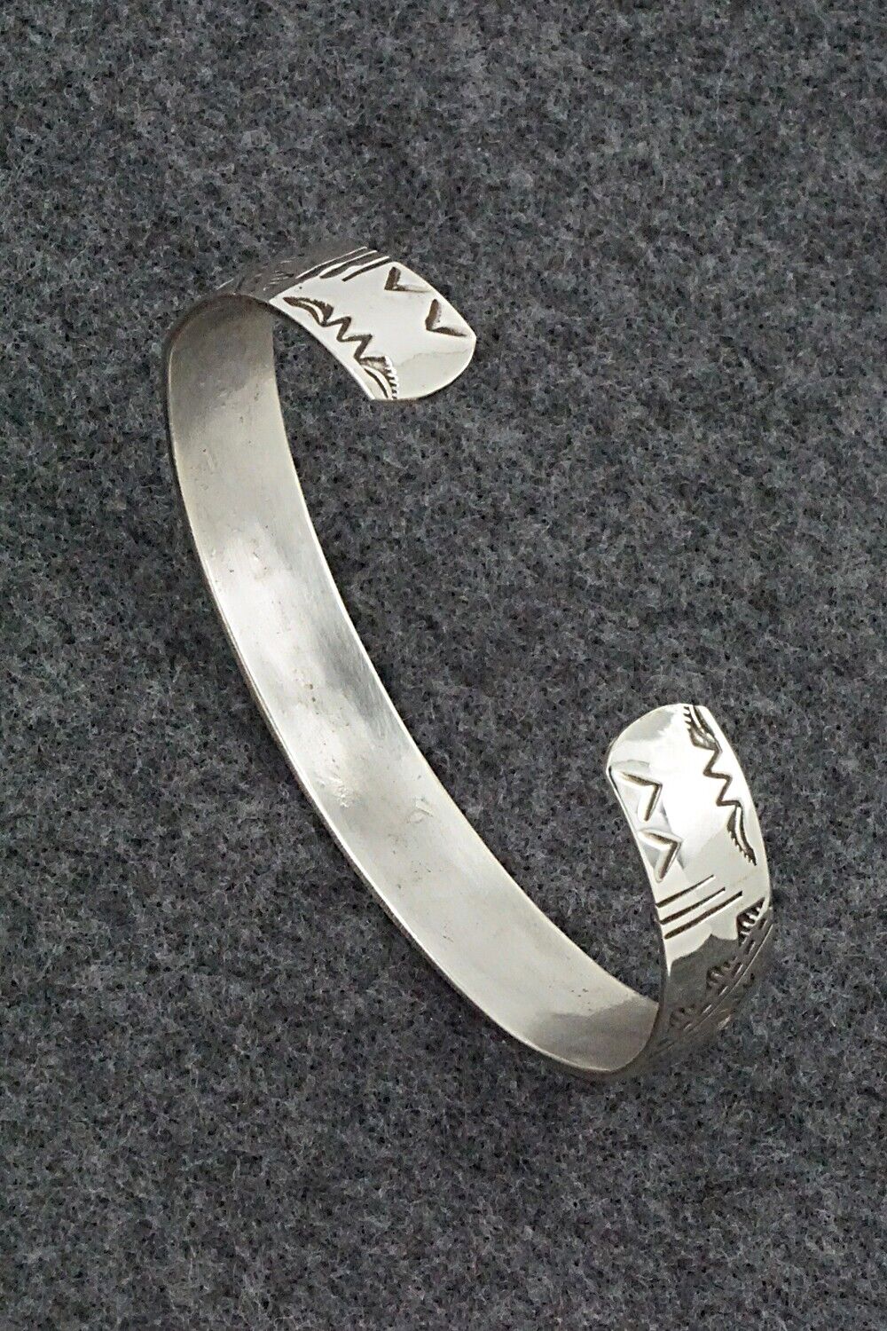 Turquoise, Coral Chip Inlay & Sterling Silver Bracelet - Joleen Yazzie