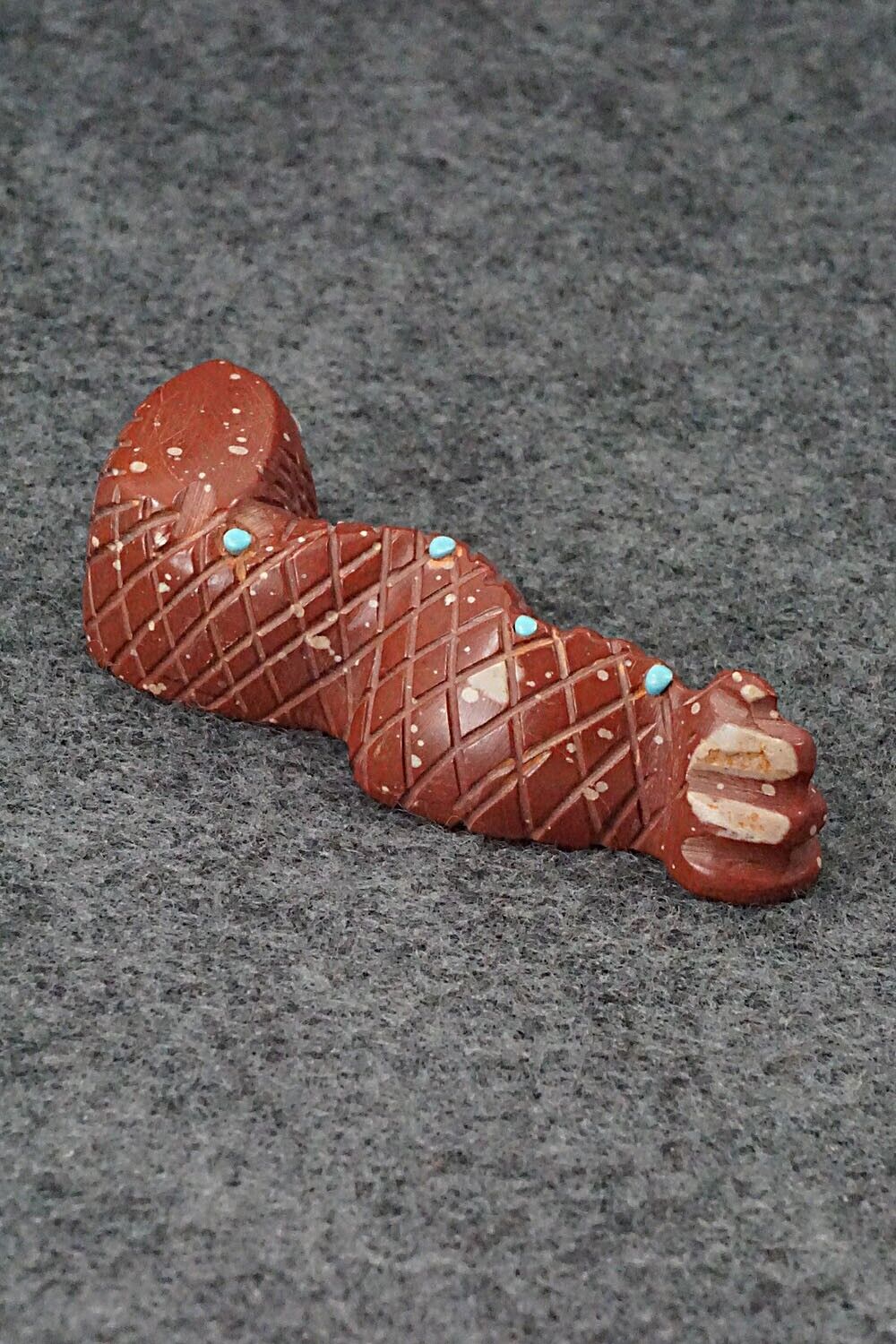 Snake Zuni Fetish Carving - Gilbert Lonjose