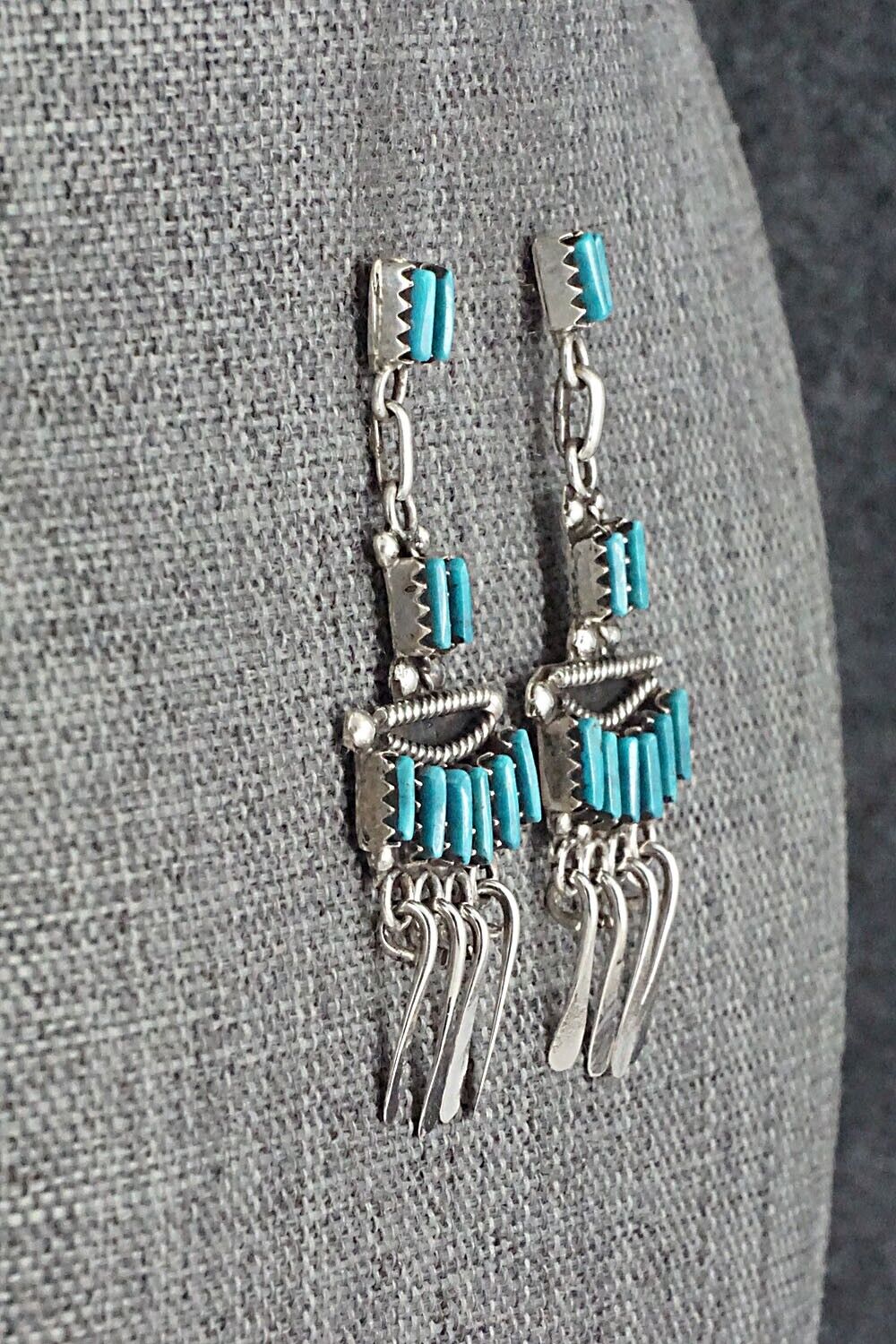 Turquoise & Sterling Silver Earrings - Michelle Peina