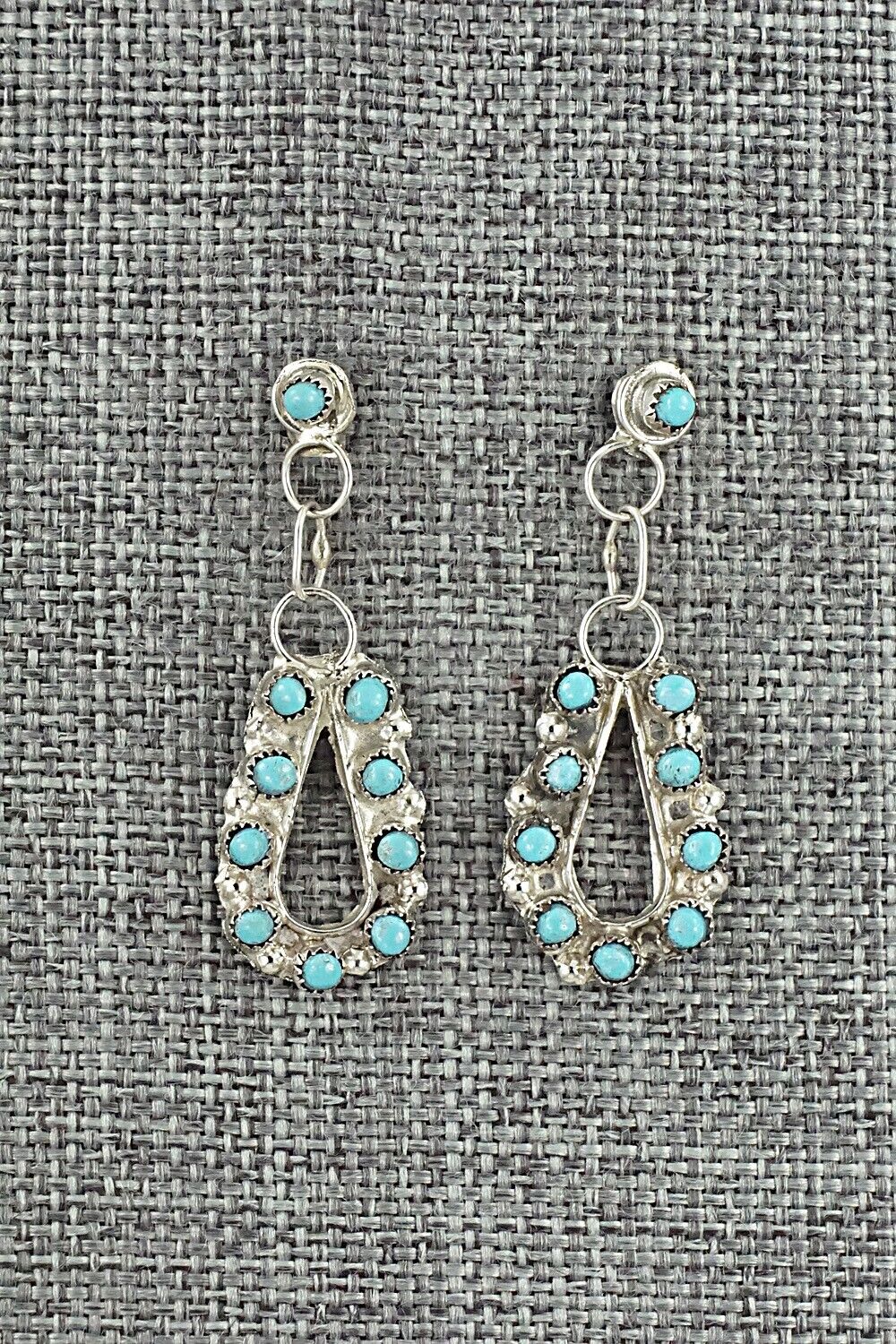 Turquoise & Sterling Silver Earrings - Waylon Johnson