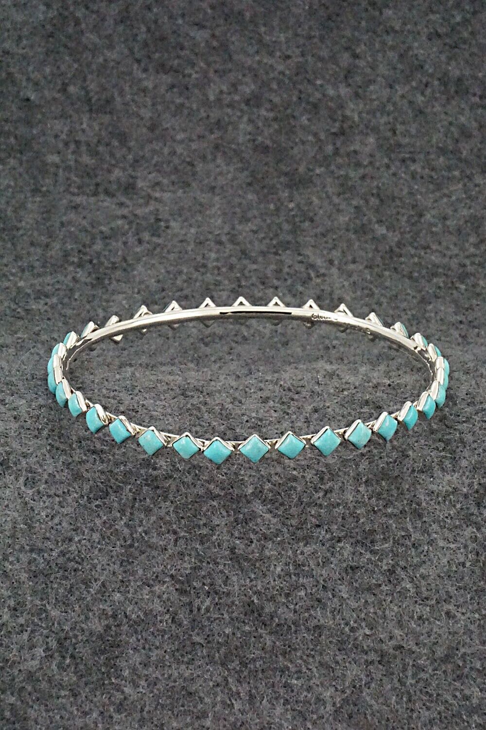 Turquoise & Sterling Silver Bangle Bracelet - Jimmy Garcia