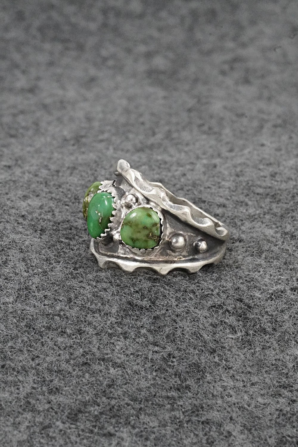 Turquoise & Sterling Silver Ring - Genevieve Francisco - Size 9.75