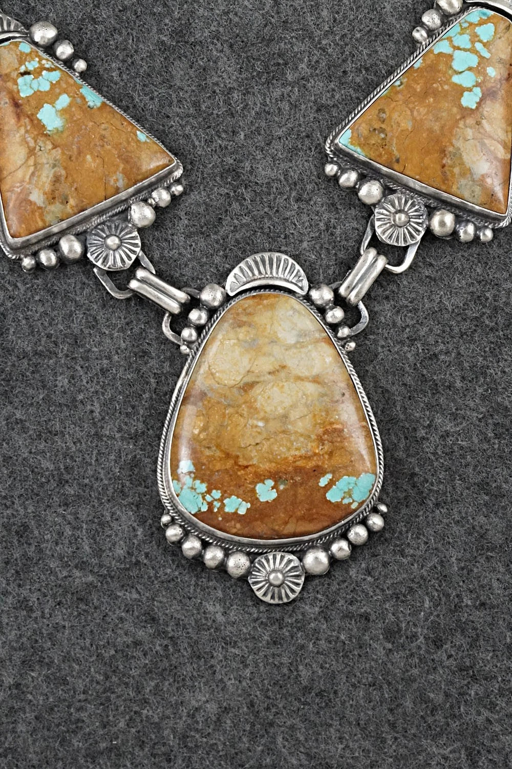 Turquoise & Sterling Silver Necklace and Earrings Set - Bob Becenti