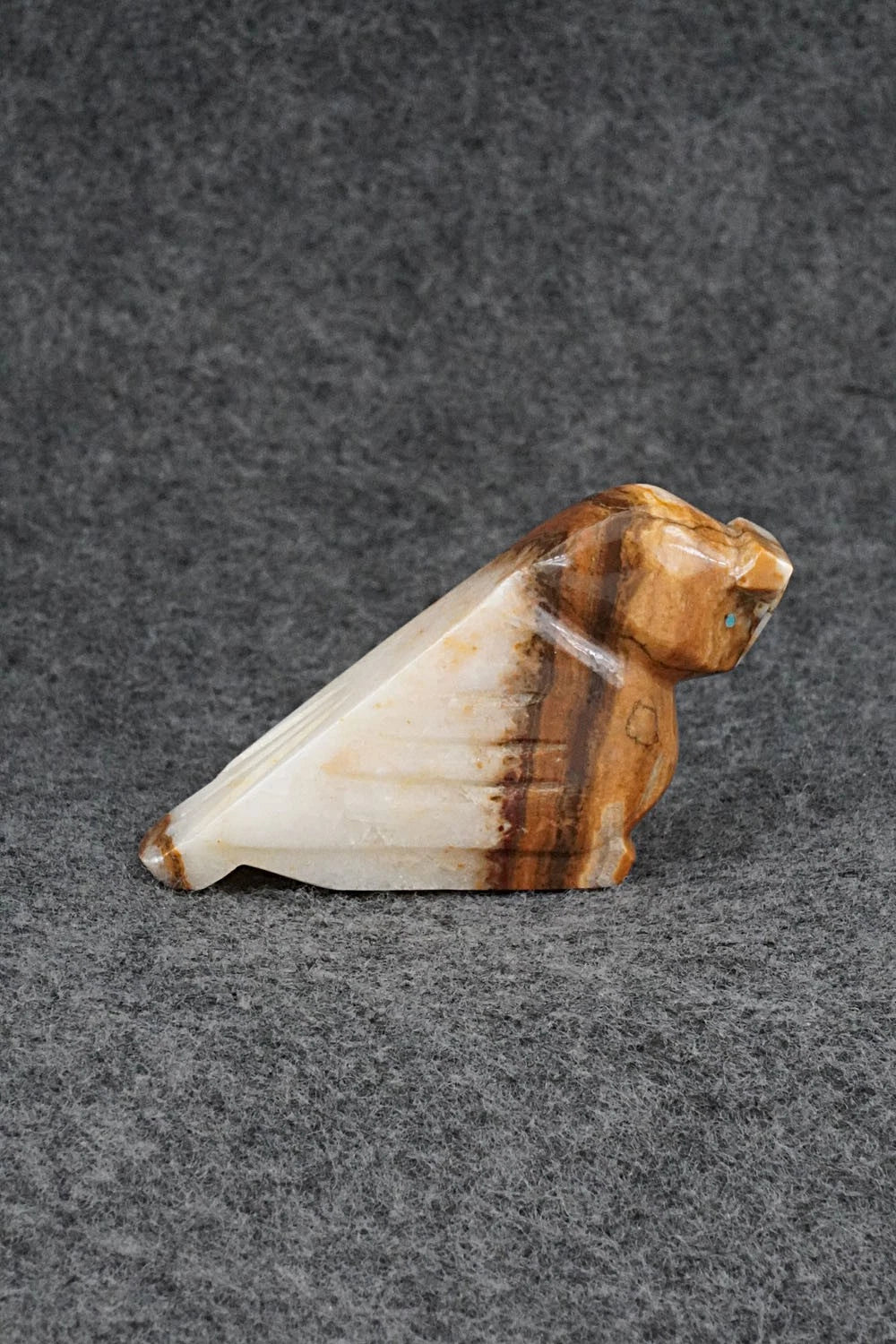 Owl Zuni Fetish Carving - Abby Panteah Quam