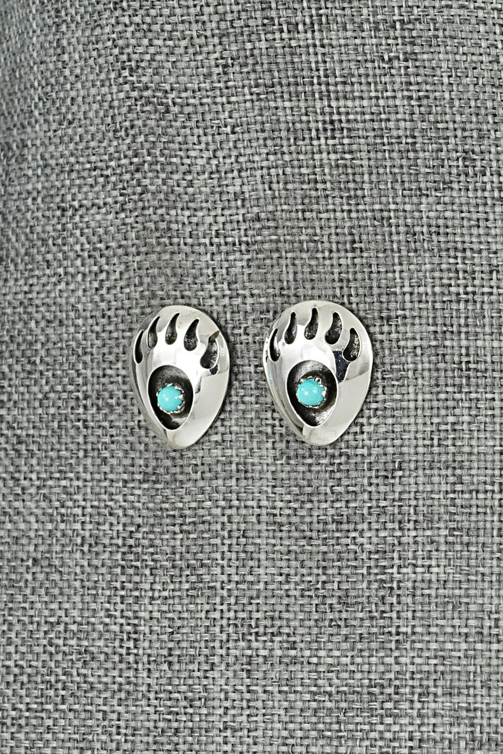 Turquoise & Sterling Silver Earrings - Sandra Parker