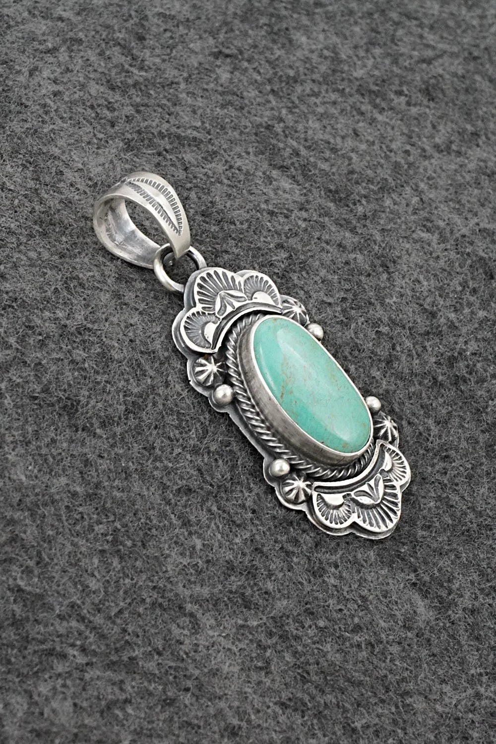 Turquoise & Sterling Silver Pendant - Randy Boyd