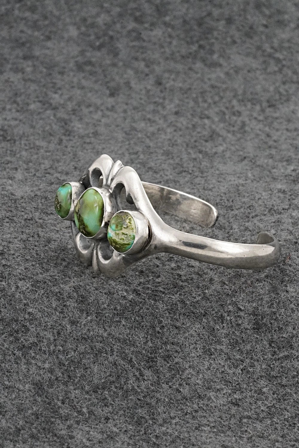 Turquoise & Sterling Silver Bracelet - Eugene Gruber