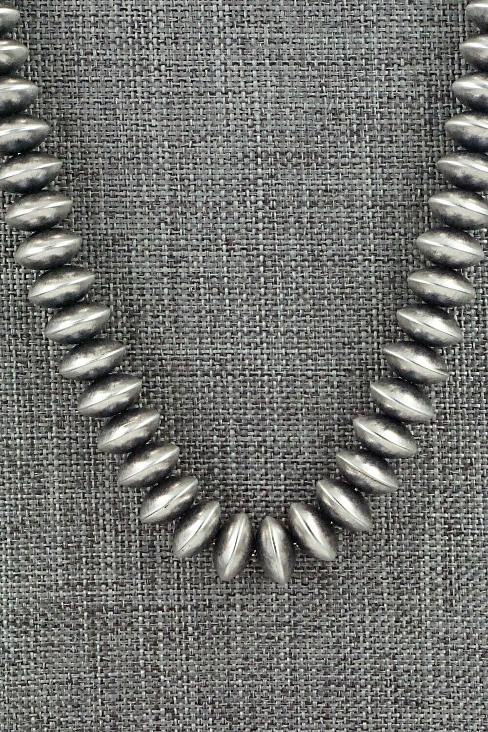 Sterling Silver Navajo Pearl Necklace - Bryannen Halwood