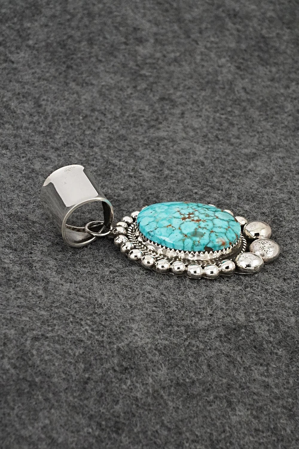 Turquoise and Sterling Silver Pendant - Phil Nez