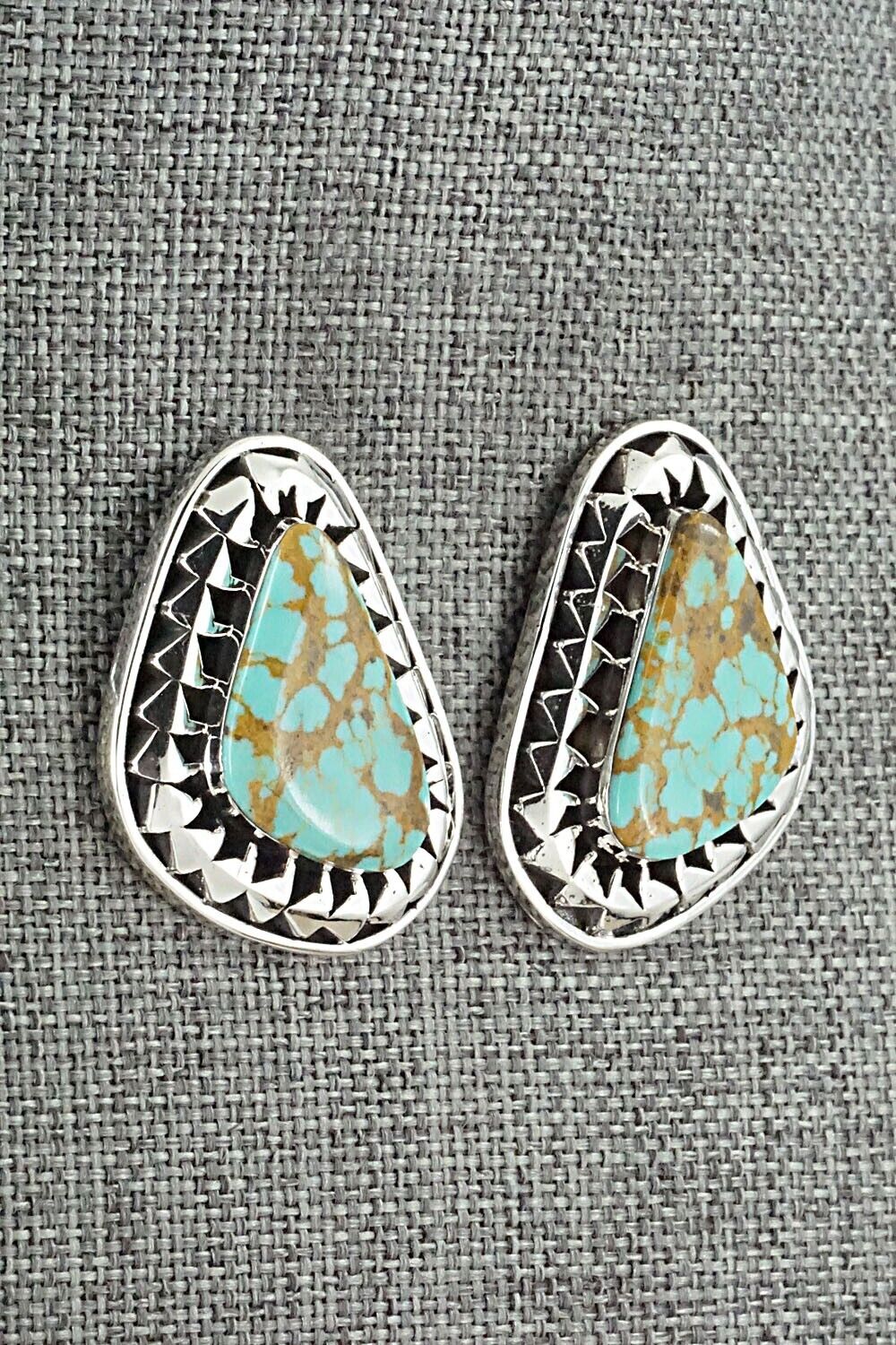 Turquoise and Sterling Silver Earrings - Sharon McCarthy
