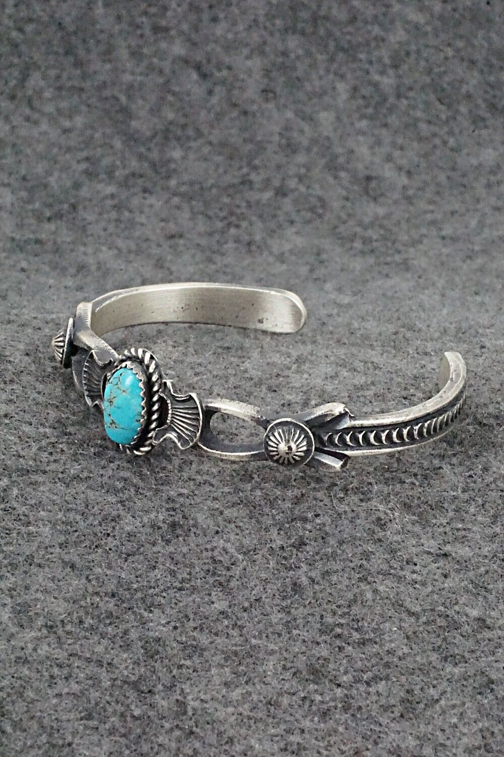 Turquoise & Sterling Silver Bracelet - Eva & Linberg Billah