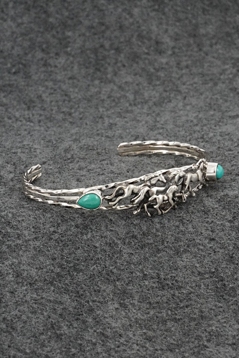 Turquoise & Sterling Silver Bracelet - Bobby Platero