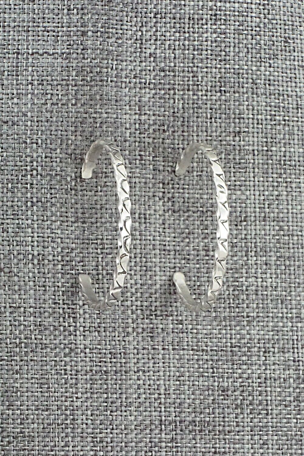 Sterling Silver Hoop Earrings - Elaine Tahe