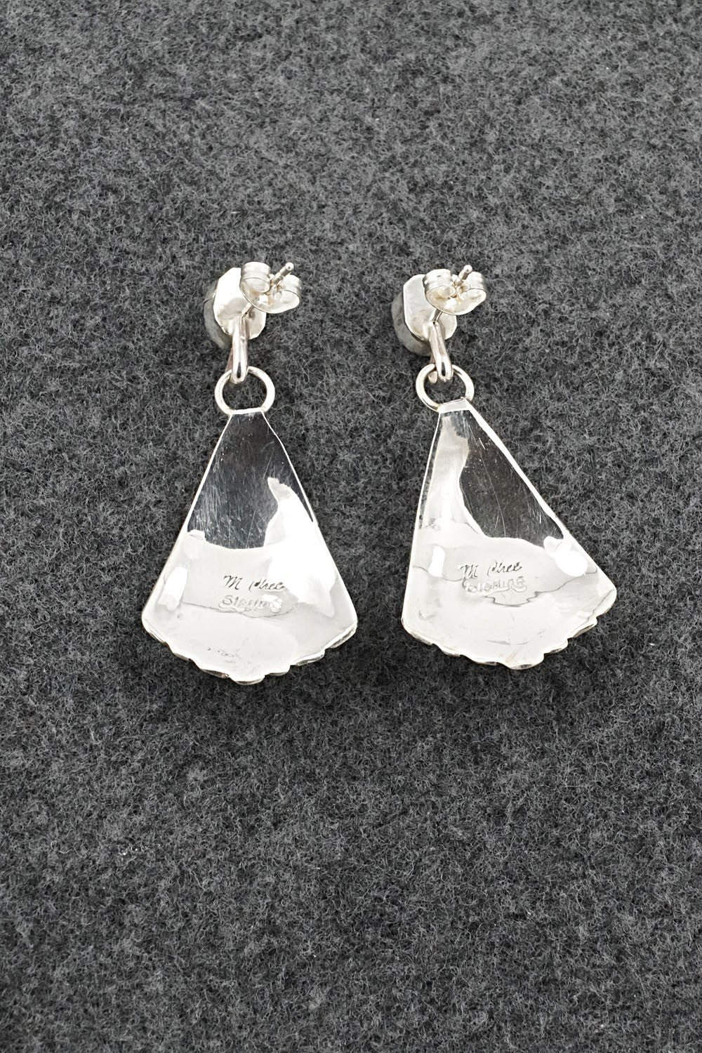 Turquoise & Sterling Silver Earrings - Melvin Chee