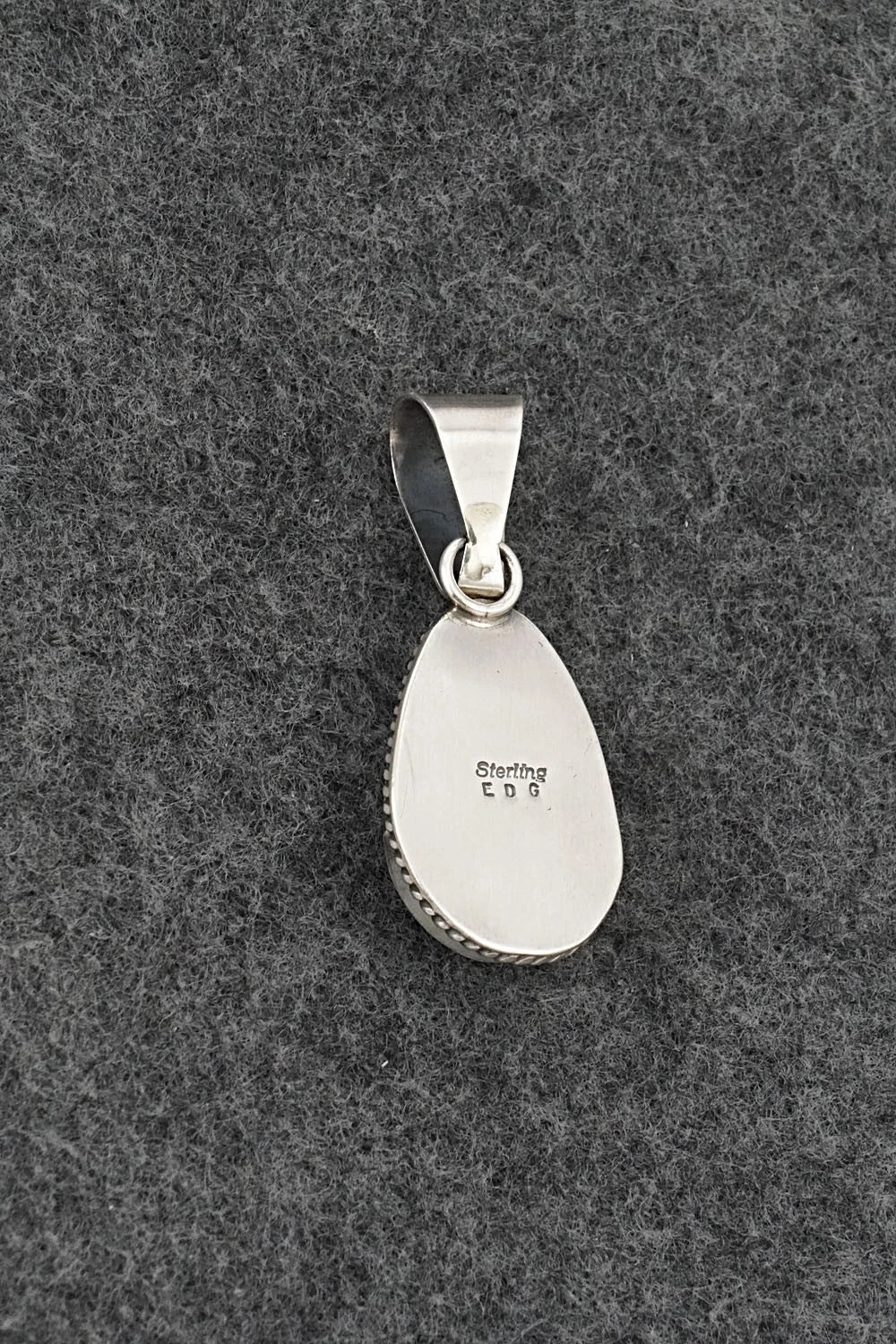 Turquoise & Sterling Silver Pendant - Eugene Gruber