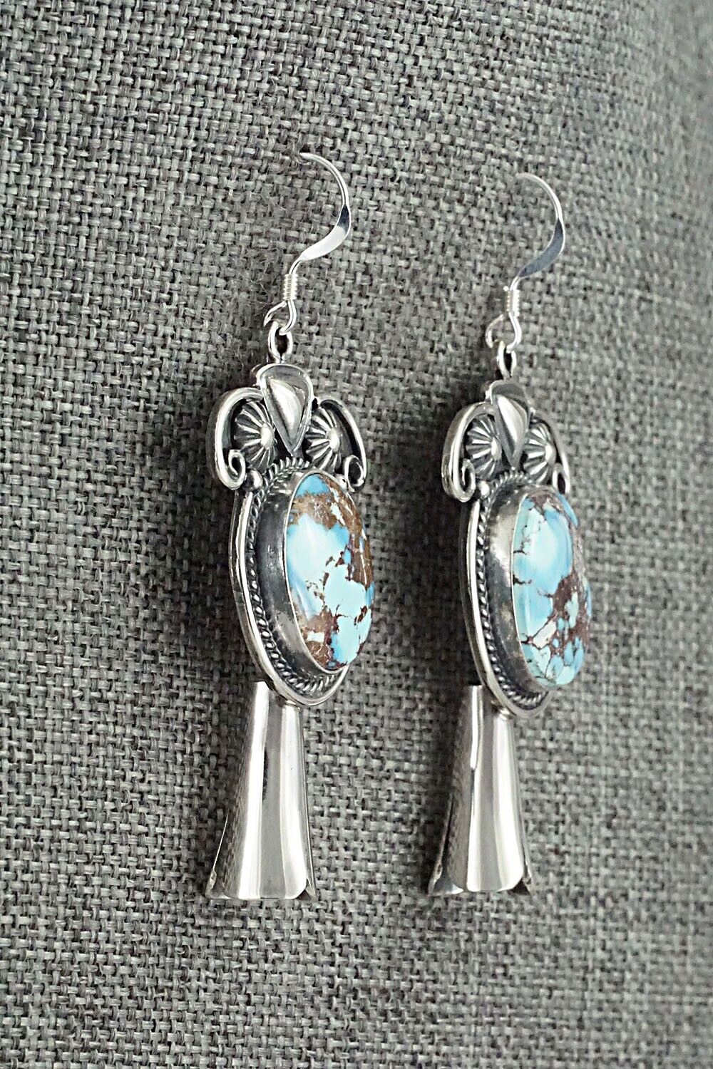 Turquoise & Sterling Silver Squash Blossom Set - Derrick Gordon