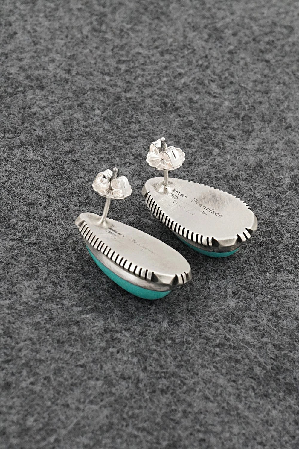 Turquoise & Sterling Silver Earrings - Thomas Francisco