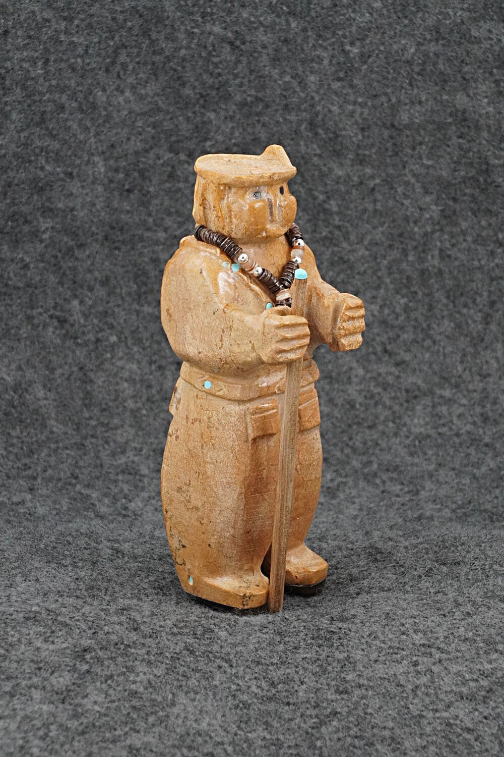 Zuni Man Zuni Fetish Carving - Freddie Leekya