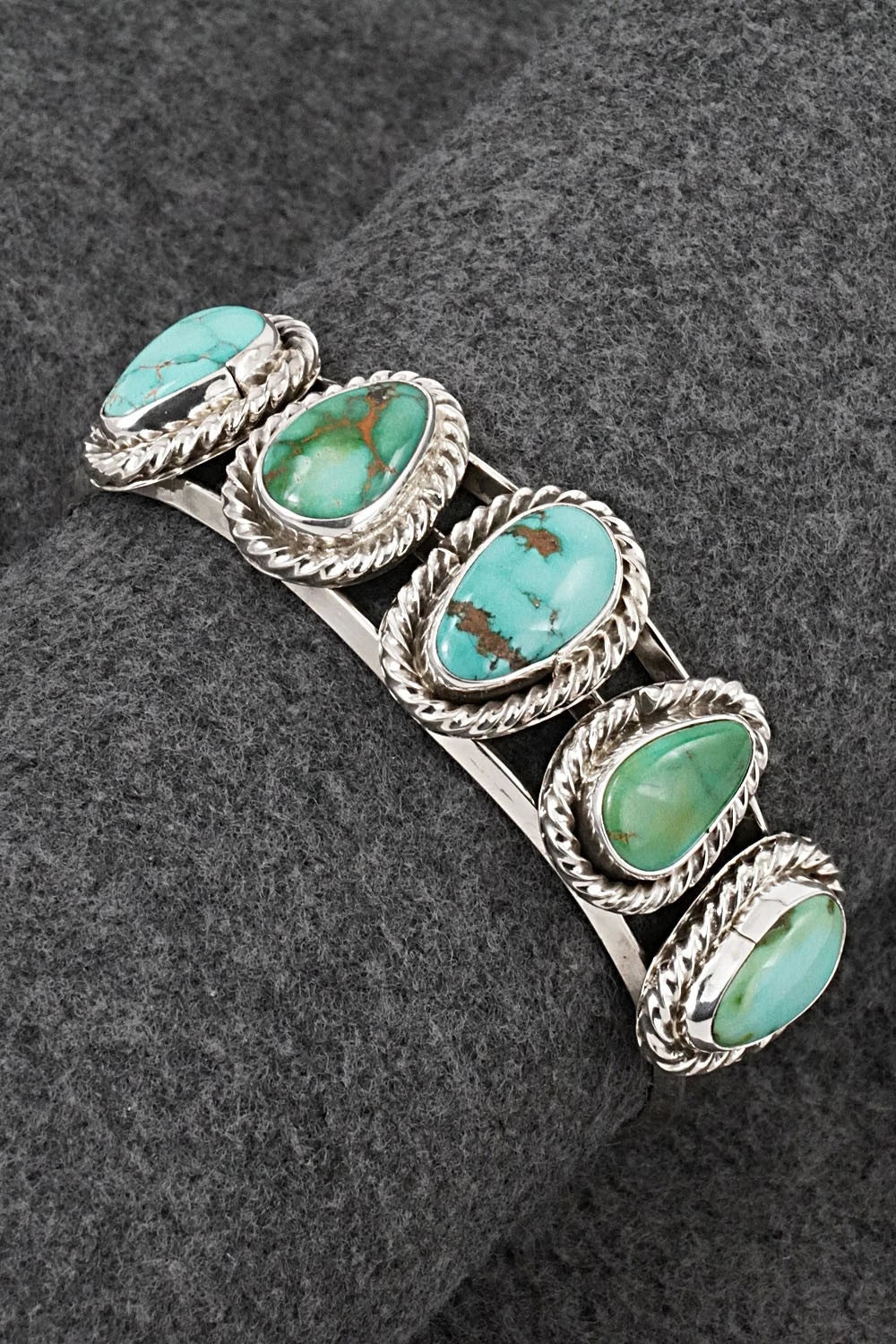 Turquoise & Sterling Silver Bracelet - Melvin Jones