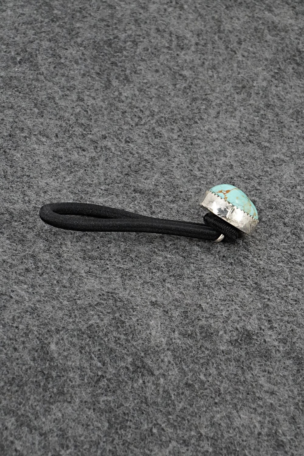 Turquoise & Sterling Silver Hair Tie - Jolene Begay