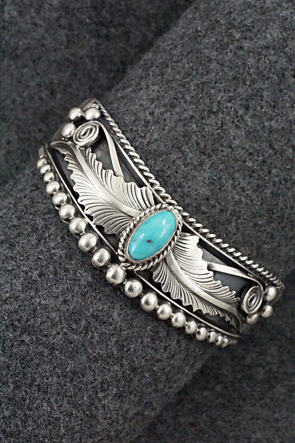 Turquoise & Sterling Silver Bracelet - Tom Lewis
