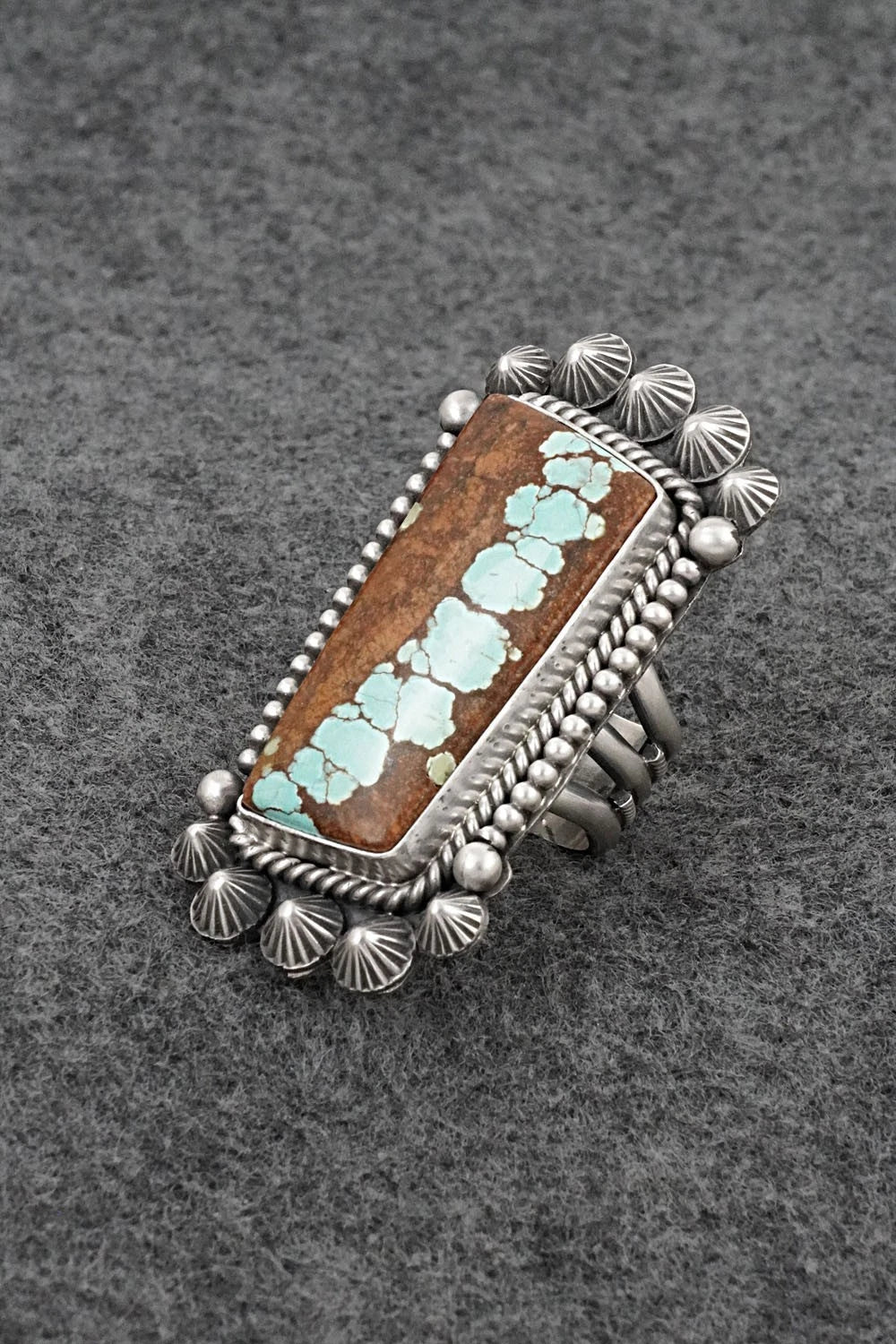 Turquoise & Sterling Silver Ring - Michael Calladitto - Size 7