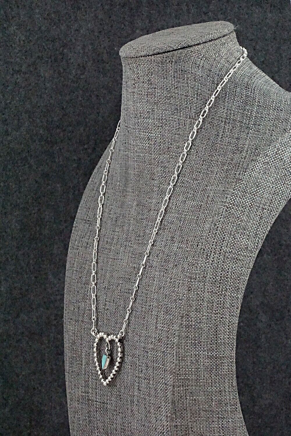 Turquoise & Sterling Silver Necklace - Franklin Johnson
