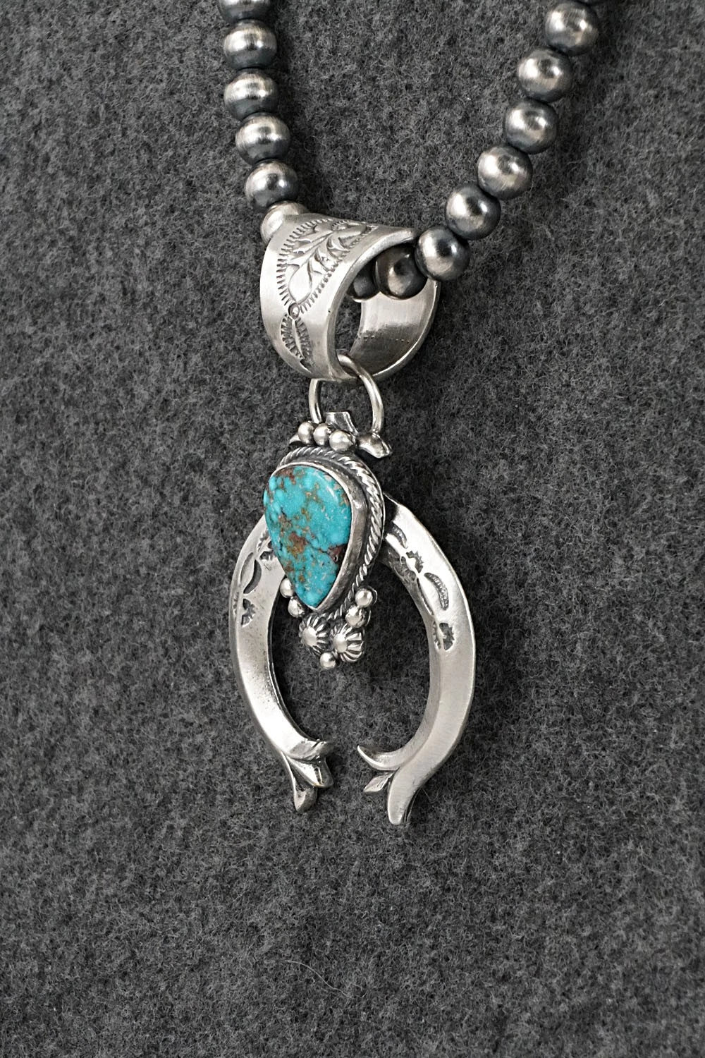 Turquoise & Sterling Silver Necklace - Samuel Yellowhair
