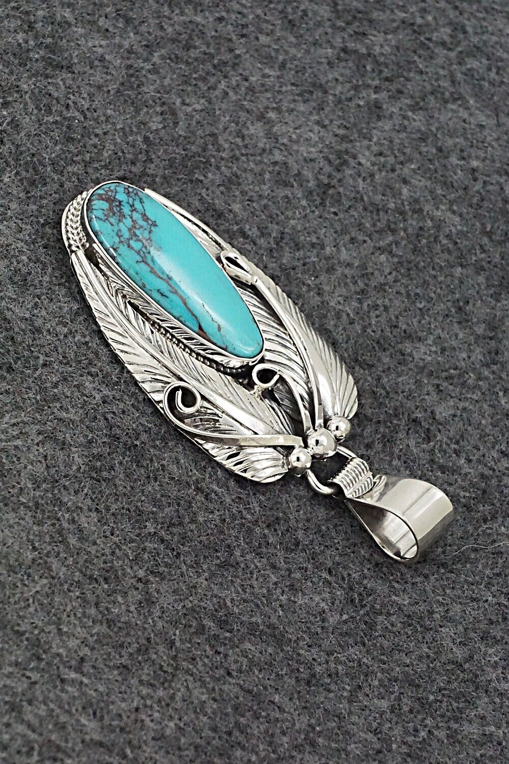 Turquoise & Sterling Silver Pendant - Davey Morgan