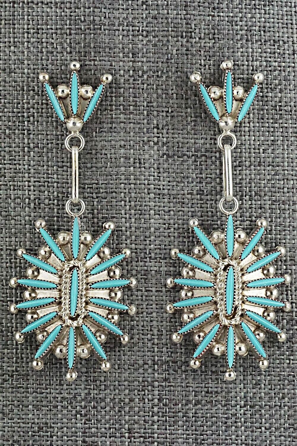 Turquoise & Sterling Silver Earrings - Colin Lalio