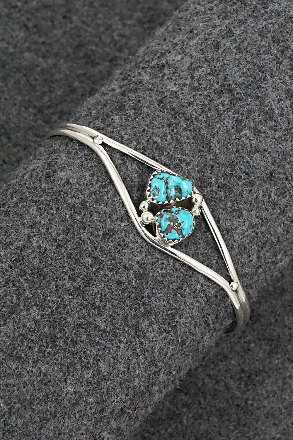 Turquoise & Sterling Silver Bracelet - Delores Jansen