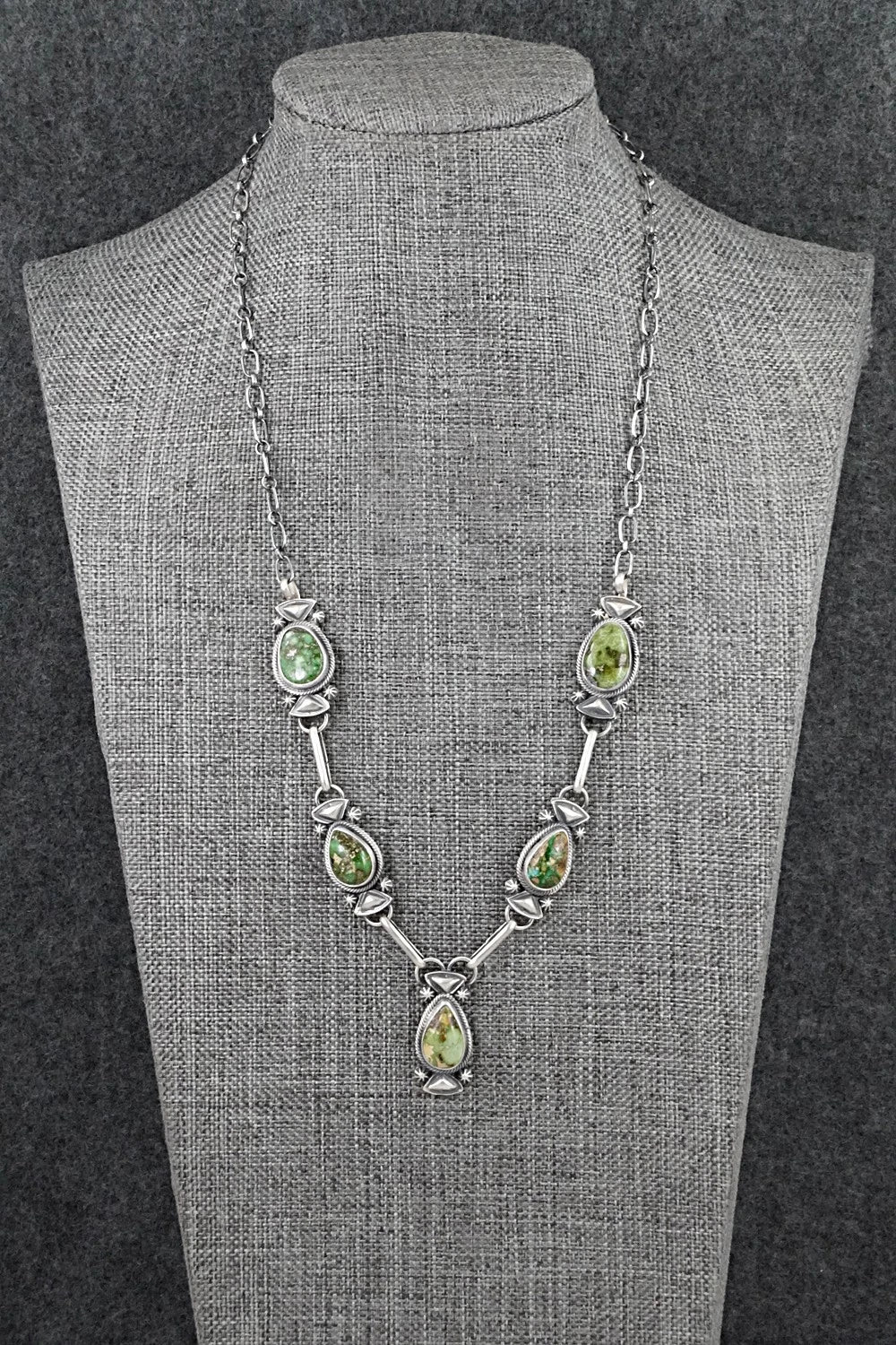 Turquoise & Sterling Silver Necklace - Derrick Gordon