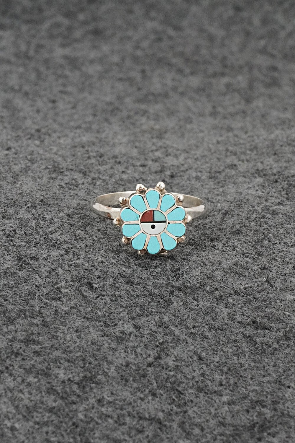 Multi-Stone & Sterling Silver Ring - Maxine Soseeah - Size 7.75