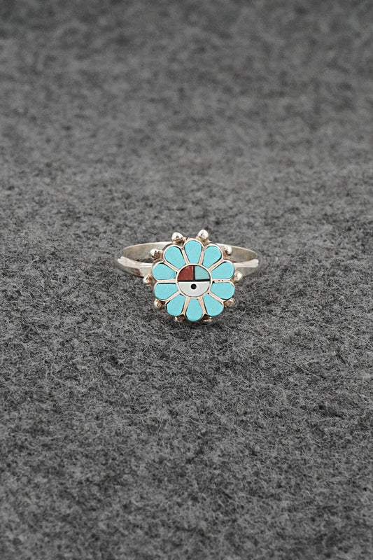 Multi-Stone & Sterling Silver Ring - Maxine Soseeah - Size 7.75