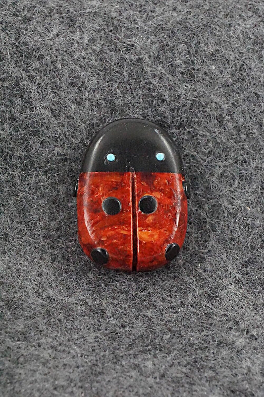 Ladybug Zuni Fetish Carving - Reynold Lunasee