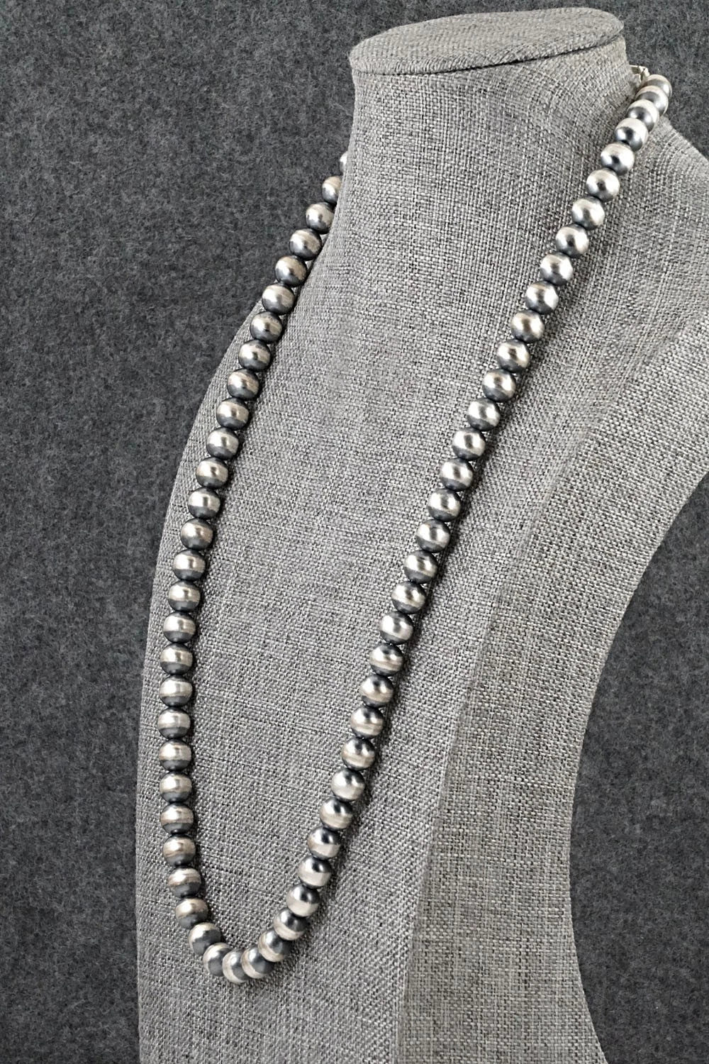 Sterling Silver Navajo Pearl Necklace 22" - Bryannen Halwood