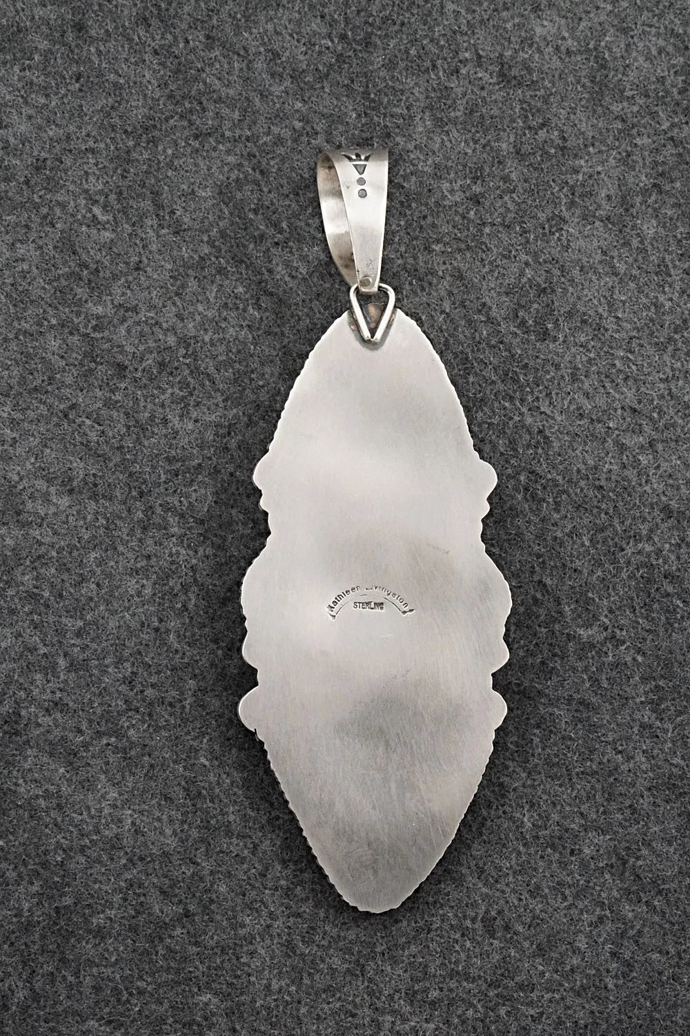 Turquoise & Sterling Silver Pendant - Kathleen Livingston