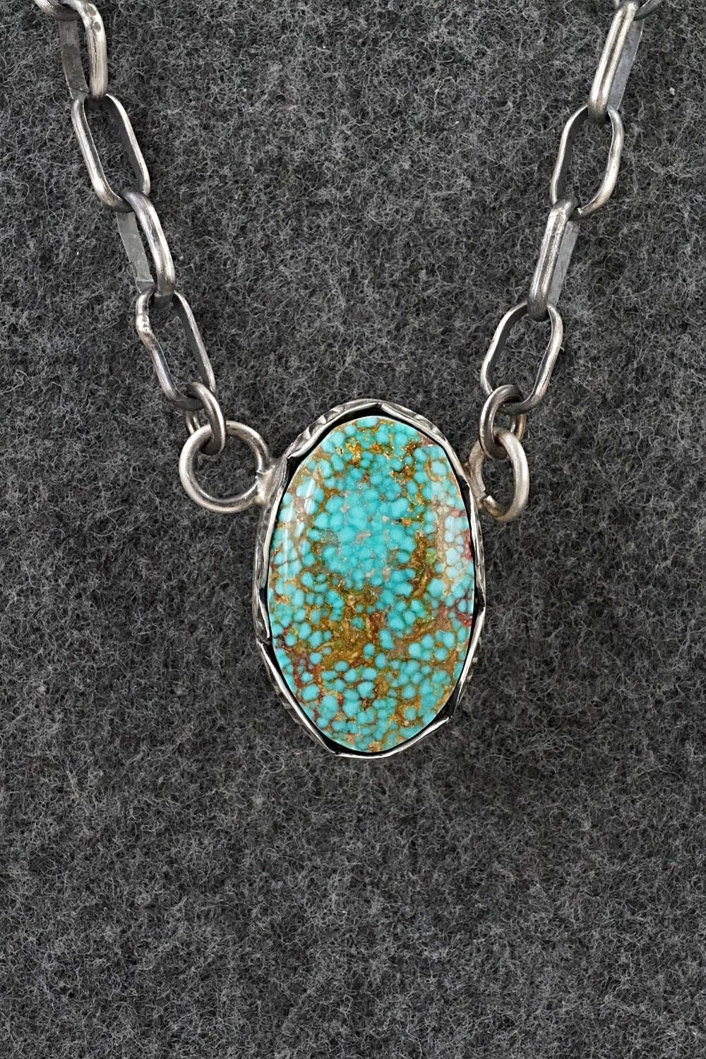 Turquoise & Sterling Silver Necklace - Paul Livingston