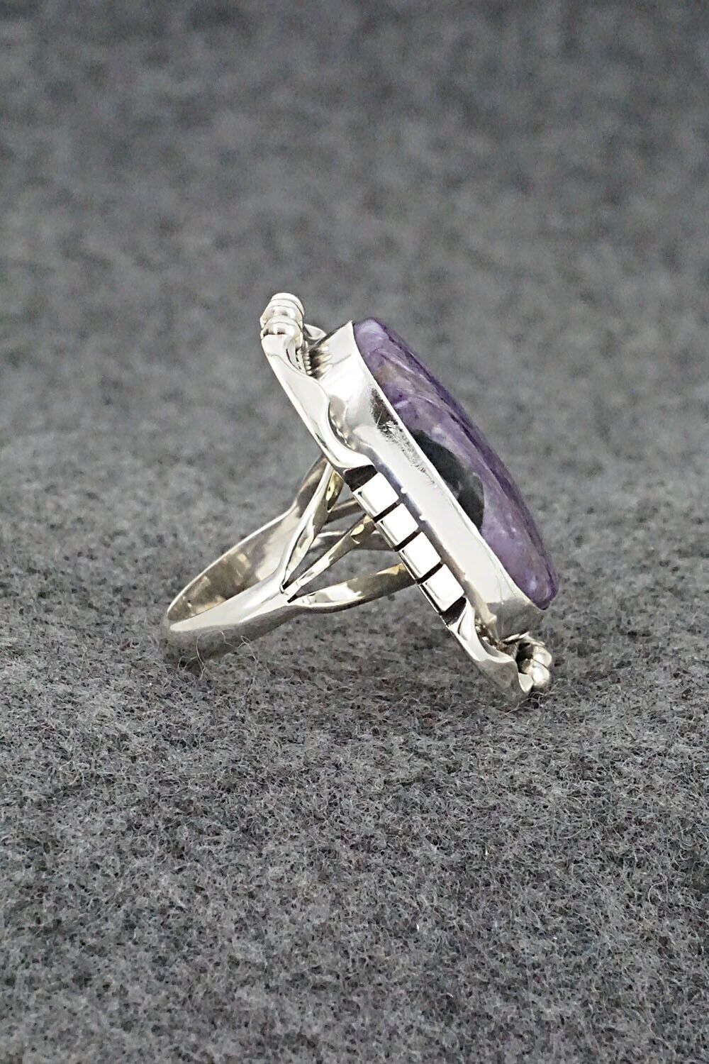 Charoite & Sterling Silver Ring - Samuel Yellowhair - Size 6