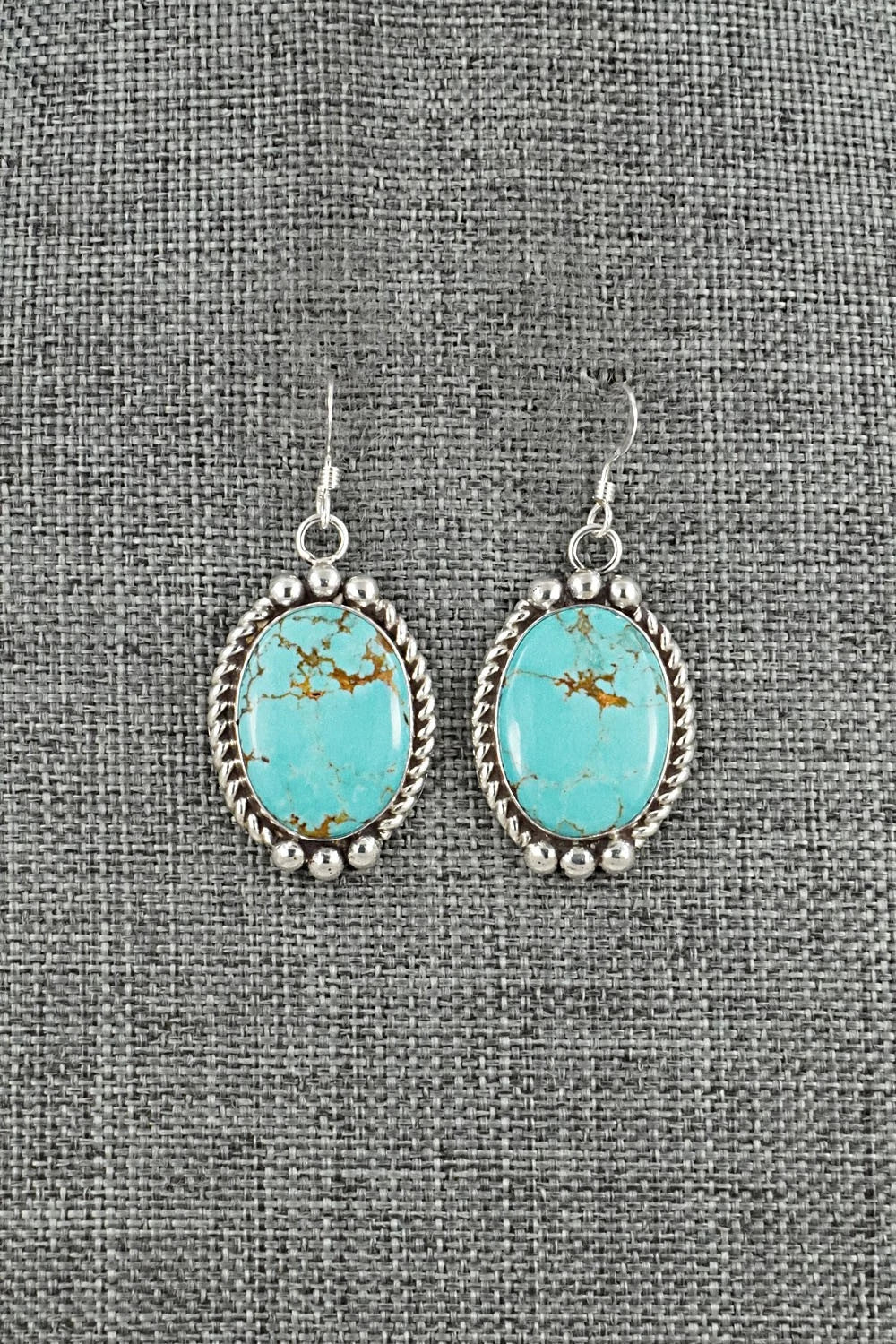 Turquoise & Sterling Silver Earrings - Antwone Brown