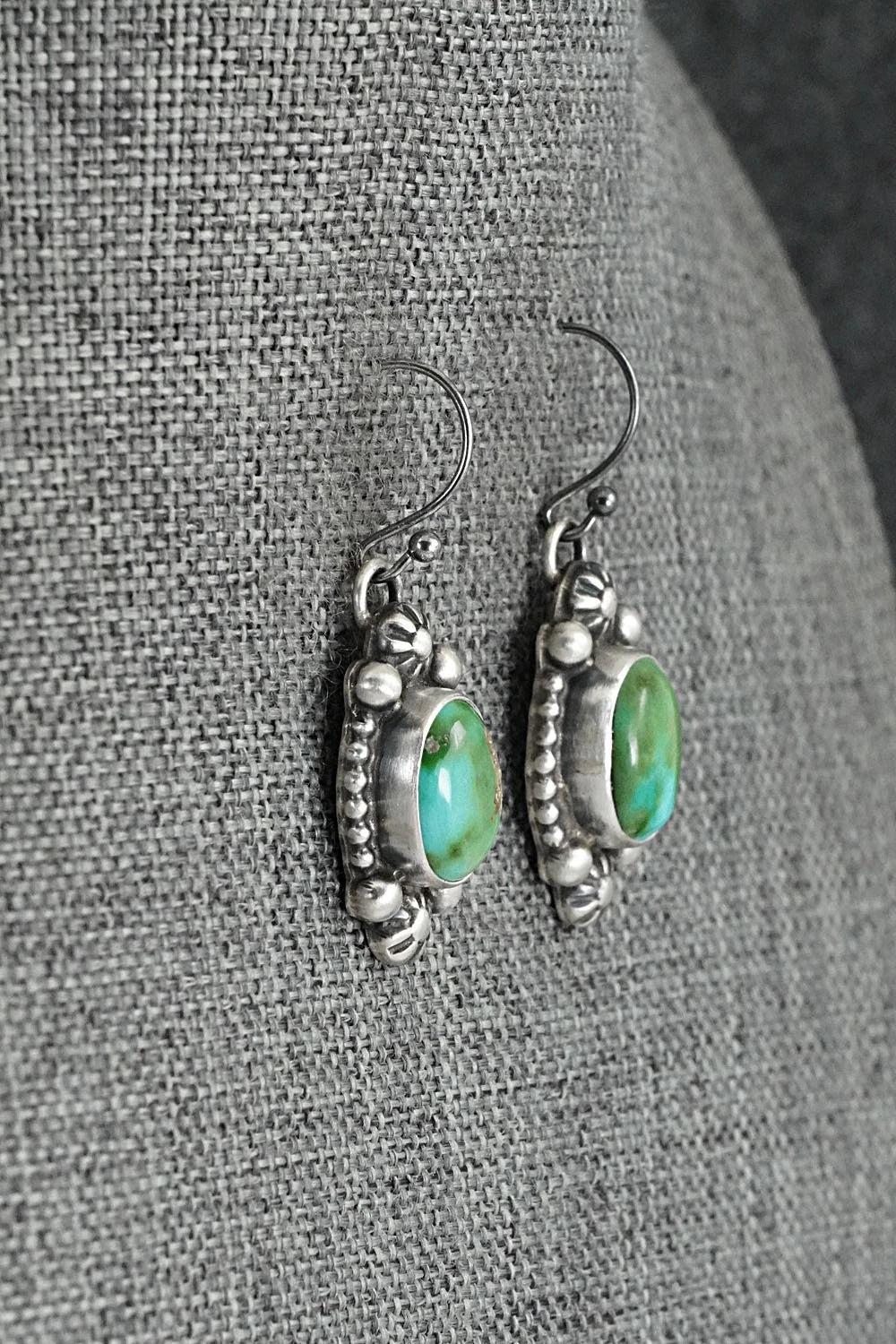 Turquoise & Sterling Silver Necklace and Earrings Set - Kathleen Livingston