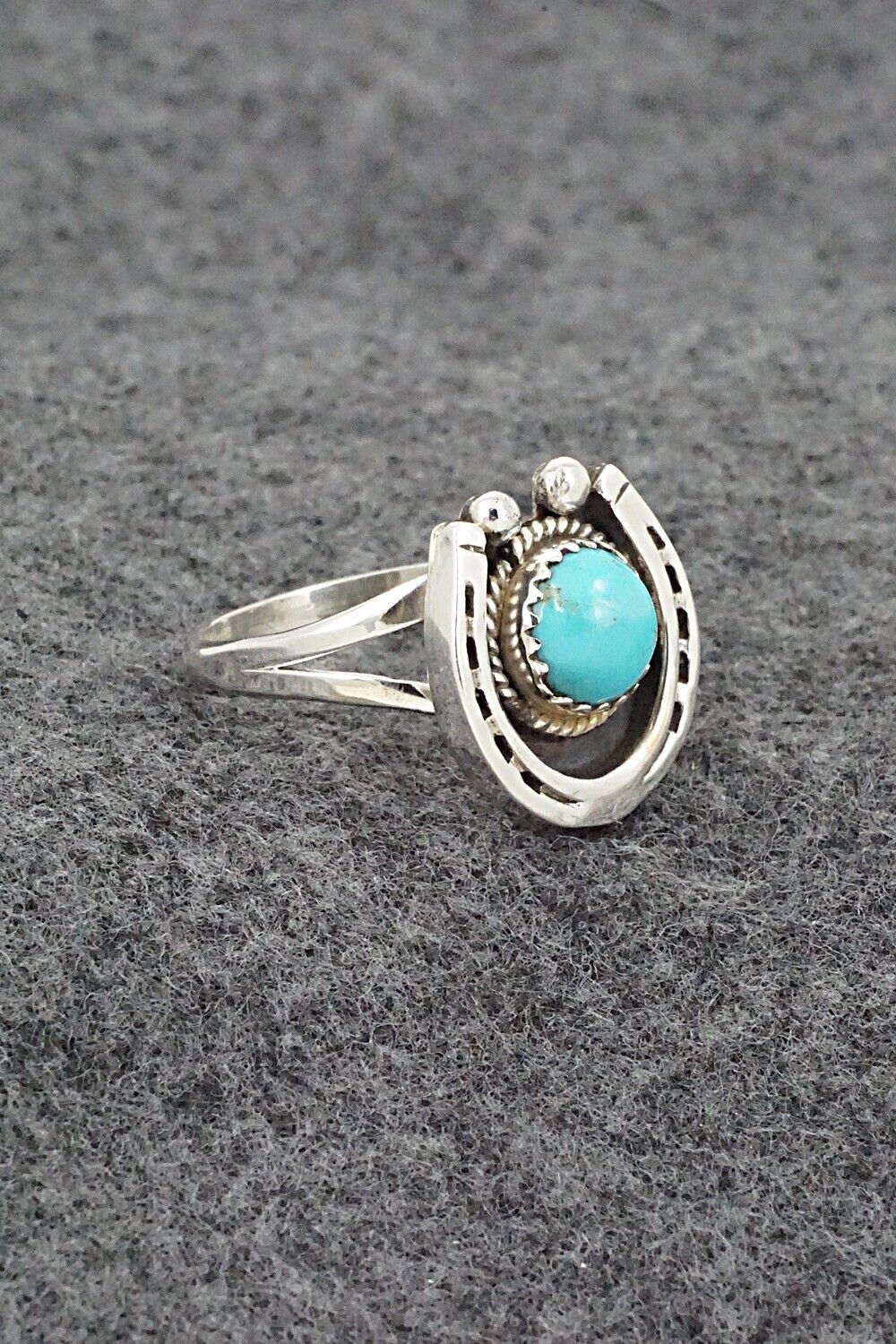 Turquoise & Sterling Silver Ring - Alice Rose Saunders - Size 9.25