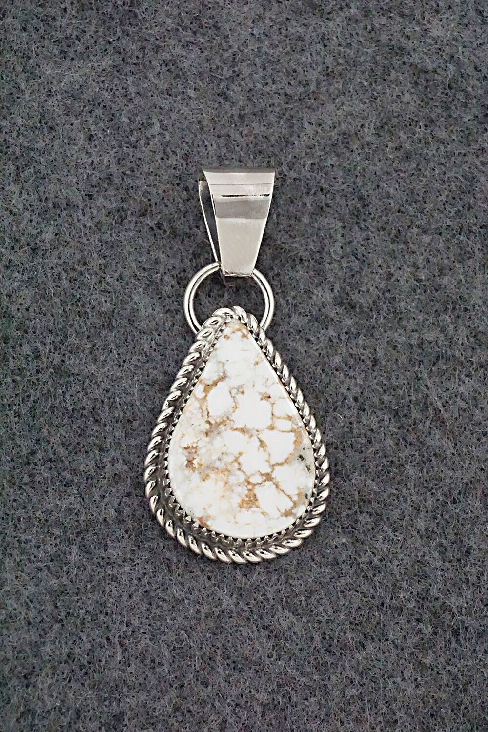 Wild Horse & Sterling Silver Pendant - Alvin Joe