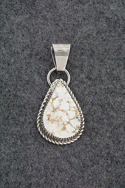 Wild Horse & Sterling Silver Pendant - Alvin Joe